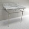 Fauceture KVPB3622M8SQ6 36" Console Sink with Brass Legs (8-Inch, 3 Hole), Marble White/Polished Nickel KVPB3622M8SQ6 - alternate 2